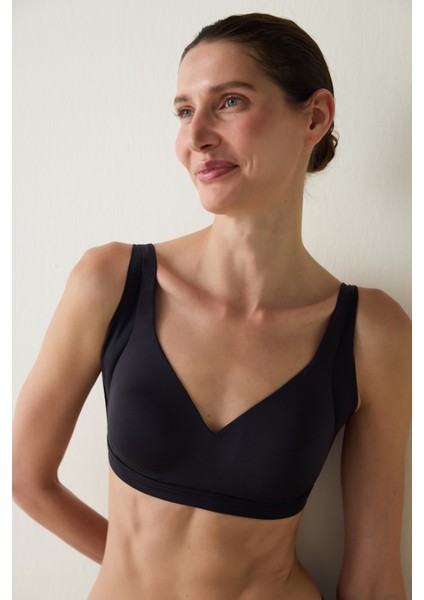 Aging Siyah Contour Balensiz Dolgusuz Sütyen