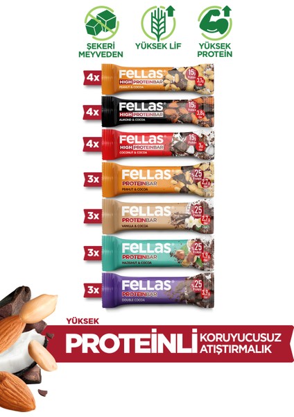 24 Adet Protein Bar Süper Karma Kutu