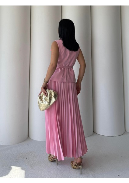 Rams Kemer Detaylı Takım Pembe modelleri