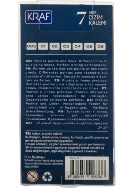 Drawing Pen Çizim Kalemi Seti (7'li) fiyatları