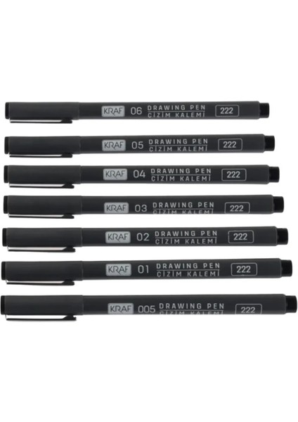 Drawing Pen Çizim Kalemi Seti (7'li) modelleri