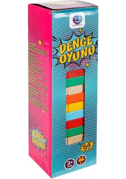 Nessiworld Sunman Smile Games Renkli Denge Oyunu 54 Parça modelleri