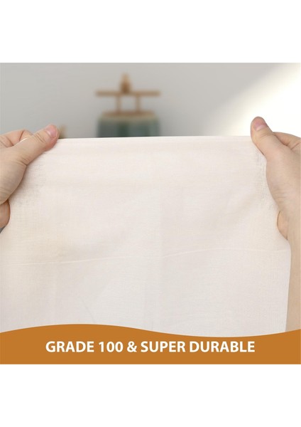 Süzme Için 8 Adet Yeniden Kullanılabilir Peynir Bezleri, 20X20 Inç Hemmed Organik Cheesecloth, Kahve Demleme Pişirme, Pişirme (Yurt Dışından) fiyatları