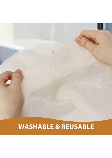 Süzme Için 8 Adet Yeniden Kullanılabilir Peynir Bezleri, 20X20 Inç Hemmed Organik Cheesecloth, Kahve Demleme Pişirme, Pişirme (Yurt Dışından) indirimleri