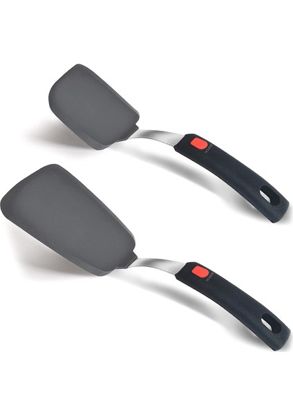 Esnek Silikon Spatula Turner, 600 ° F Isıla Dayanıklı Silikon Spatula Steas Tenceresi Için Set, Mutfak Aletleri (Yurt Dışından)