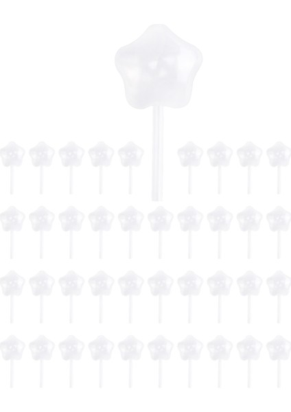50PCS 4ml Cupcakes Tek Kullanımlık Plastik Transfer Pipetleri Çikolata Veya Çilek Için Sıvı Damla, Yıldız Tarzı (Yurt Dışından)