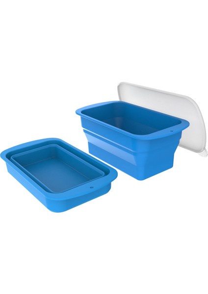 2pc Buz Bloğu Kalıp Buz Banyosu Için Ekstra Büyük Soğuk Dalma Küvet Soğutucu Katçı Çökebilir Istiflenebilir Silikonol Buz Tepsisi, B (Yurt Dışından)