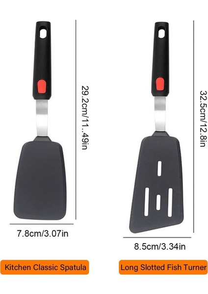 Silikon Spatula Seti 2, 600 ° F Isıya Dayanıklı Pişirme Spatülleri Yapışmaz Tencere, Mutfak Eşyaları Spatula Kullanır (Yurt Dışından) fiyatları