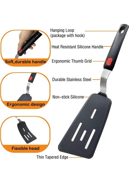 Silikon Spatula Seti 2, 600 ° F Isıya Dayanıklı Pişirme Spatülleri Yapışmaz Tencere, Mutfak Eşyaları Spatula Kullanır (Yurt Dışından) indirimleri