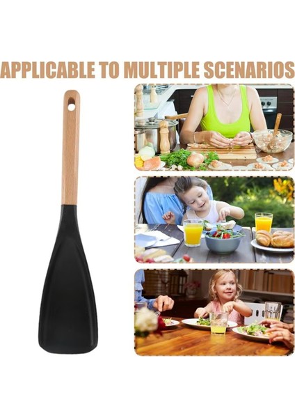 Mutfak Spatula Karıştırma Spatula Kaşık Isıya Dayanıklı Yapışmaz Pişirme Pişirme ve Karıştırma Gıda Sınıfı Silikon Alet (Yurt Dışından) indirimleri