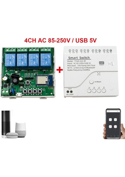 Tuya Smart Switch Wifi Dıy Zamanlayıcı Kablosuz Denetleyicisi Evrensel Break Timer Akıllı Yaşam LED Işık Anahtarı Alexa Aksesuarları (Yurt Dışından) fiyatları