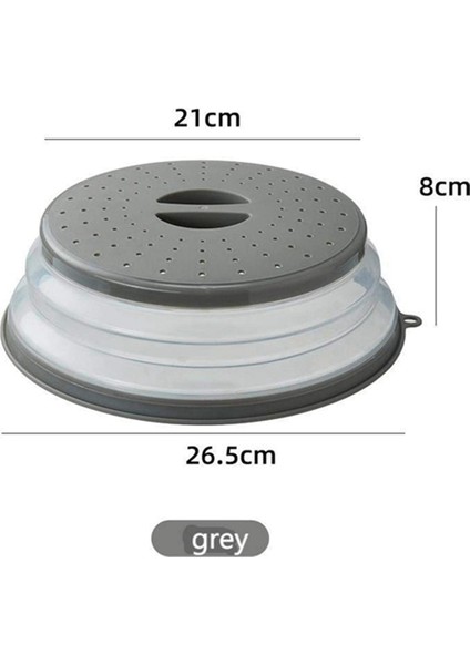 Havalandırılmış Katlanabilir Mikrodalga Fırlatma Kapağı Yiyecek Için, Mutfak Yemeği Kase Tabağı Kapağı Asılabilir, Meyve Tahliyesi Sepeti, Gri (Yurt Dışından) modelleri