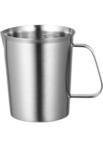 Kalıplı Paslanmaz Çelik Ölçüm Kabı, Mutfak Pratik Ölçüm Kabı Konteyneri (500ML) (Yurt Dışından)