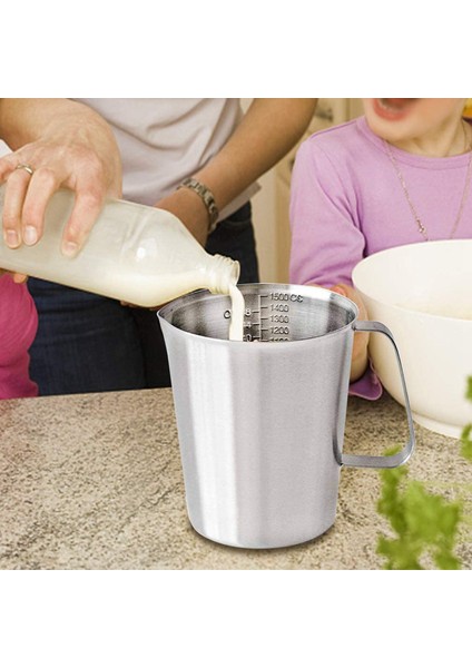 Kalıplı Paslanmaz Çelik Ölçüm Kabı, Mutfak Pratik Ölçüm Kabı Konteyneri (500ML) (Yurt Dışından) indirimleri