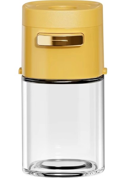 Pres Tipi Kontrollü 180ML Cam Tuz Çalkalayıcı, Mutfak Kullanımı Için Mühürlü Baharat Kavanozu, Temizlenmesi Kolay B (Yurt Dışından)