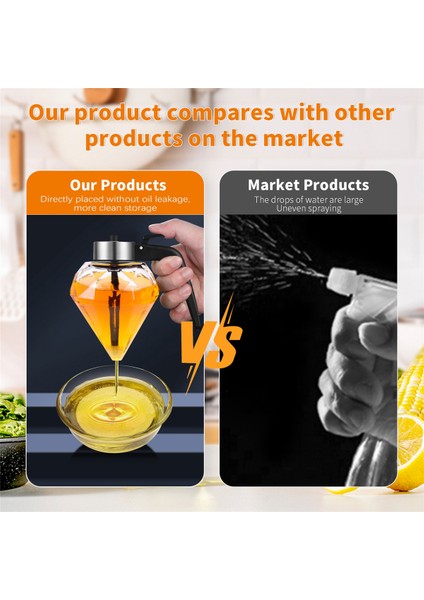 Zeytinyağı Dispenser Cam Şişe, Bal Kavanoz Dispenser, Mutfak Için Cam Cruet Şişesi, Dalgılamayan Yağ Tenceresi Stand (Yurt Dışından) fırsatları