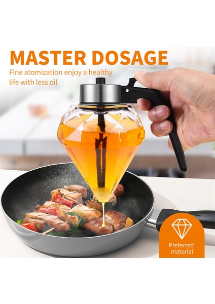 Zeytinyağı Dispenser Cam Şişe, Bal Kavanoz Dispenser, Mutfak Için Cam Cruet Şişesi, Dalgılamayan Yağ Tenceresi Stand (Yurt Dışından) indirimleri