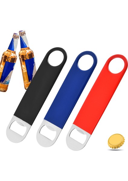3 Paket Ağır Hizmet Tipi Paslanmaz Çelik Düz Şişe Açıcı, Sağlam ve Dayanıklı Bira Açıcıları, Kırmızı, Siyah, Yeşil, 7 Inç (Yurt Dışından) fiyatları