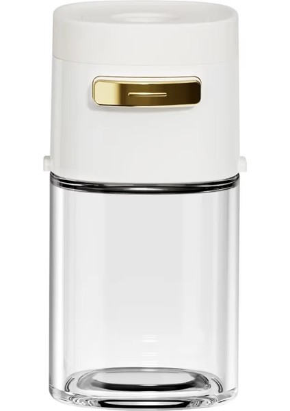 Pres Tipi Kontrole Sahip 180ML Cam Tuz Çalkalayıcı, Mutfak Kullanımı Için Mühürlü Baharat Kavanozu, Temizlenmesi Kolay Bir (Yurt Dışından)