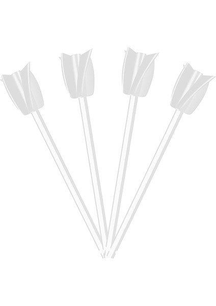 4pcs Epoksi Karıştırma Çubuk Boya Karıştırma Çubuğu Macun Çimento Boya Karıştırıcı, Yağlı Boya Için Matkap Aynası (Beyaz) (Yurt Dışından)