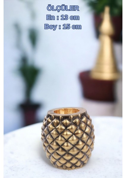 El Yapımı Saksı Premium Kalite Dekoratif Saksı Ananas indirimleri