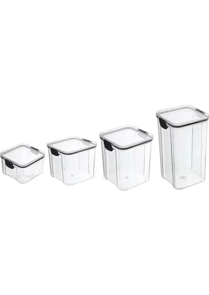 Mutfak Büyük Plastik Tahıl Depolama Organizatörü Için Istiflenebilir Mühürlü Kavanoz, Ev Nemine Dayanıklı Baharat Kap (Yurt Dışından)