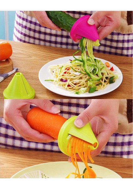 10PCS Çok Fonksiyonlu Spiral Dilimleyici Sebze ve Meyve Soyucu Mutfak Alet Manuel Patates Havuç Grater Aksesuarları (Yurt Dışından) fiyatları