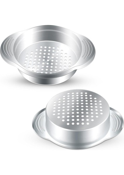2 Pcs Süzülebilir Paslanmaz Çelik Talı Basın Süzgeç Yapabilir Gıdalar Süzülebilir Elek Yağ Çenarcı Çıkarma Metal Tuna Pres (Yurt Dışından)
