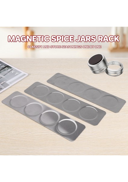 Manyetik Baharat Kavanozları Raf Paslanmaz Çelik Jars Duvar Tabağı Base Duvar Montajlı Taban Manyetik Baharat Teneke Kutular (Yurt Dışından) fırsatları
