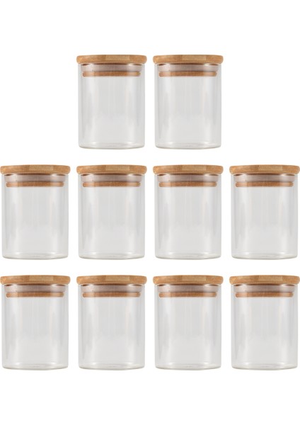 10PCS Bambu Ahşap Kapak Cam Kavanoz Kavanozu Air -Sabit Teneke Kutu Mutfak Depolama Şişeleri Kavanozlar Gıda Konteyneri Çay Kahve Çekirdekleri Şeker Kavanoz (Yurt Dışından) modelleri