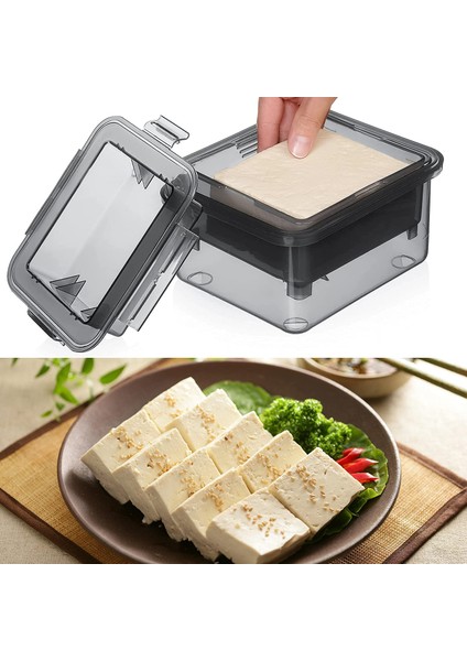 Tofu Press- Tofu Firma Veya Ekstra Firma Tofu Için Presser - Yükseltme Yay Suyu Toplama Tepsisi (Yurt Dışından) fırsatları