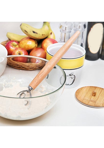Danimarka Hamuru Çırpma Seti Büyük Çift Göz Ekmeği Mikseri Seti, 4 Kek Ekmeği Hamur Işi (8pcs) Için Değiştirilebilir Bıçaklarla (Yurt Dışından) fırsatları