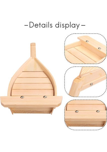 42X17X7.5CM Japon Mutfağı Suşi Tekneleri Suşi Aletleri Ahşap El Yapımı Basit Gemi Sashimi Çeşitli Soğuk Yemekler Sofra Çubuğu (Yurt Dışından) indirimleri