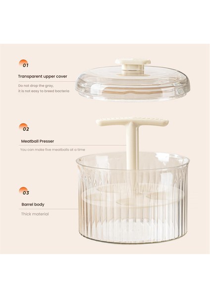 5 Top Made Bay Maker Aracı Mutfer Kazan Kal Kalıp, Mutfak Ekstrüde Köfte Yapma Aracı Beyaz (Yurt Dışından) indirimleri