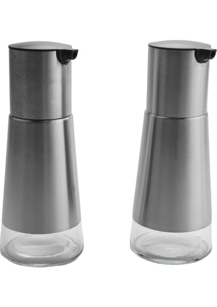 Zeytinyağı ve Sirke Dağıtıcı Seti, Zarif Cam Şişe ve Damlalı Tasarımlı 2 Paket Zeytinyağı Dağıtıcı Cruet (Yurt Dışından)