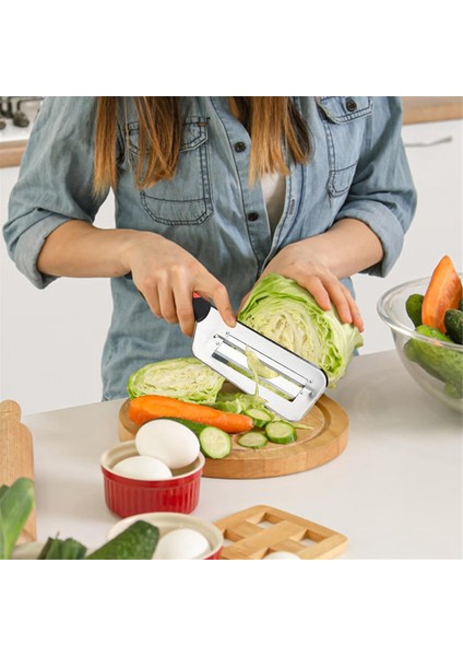 Lahana Salatası Için Lahana Parçacıları, Lahana Dilimleyici Parçalayıcı, Gıda Sınıfı Çift Katmanlı Lahana Helikopter, Soğan Kesici (Yurt Dışından) fiyatları