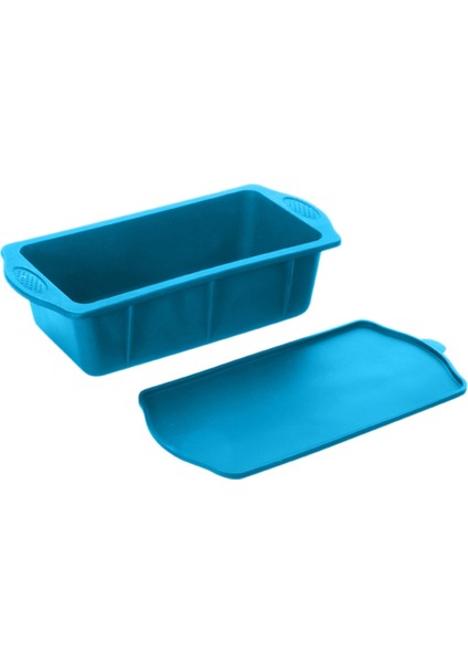 Mavi Silikon Buz Batamı Buz Küp Kalıp+Kapak Yeniden Kullanılabilir Buz Küp Kalıp 4 Pound Yapabilir Ekstra Büyük Buz Küpü Buz Kutusu Kalıp (Yurt Dışından)