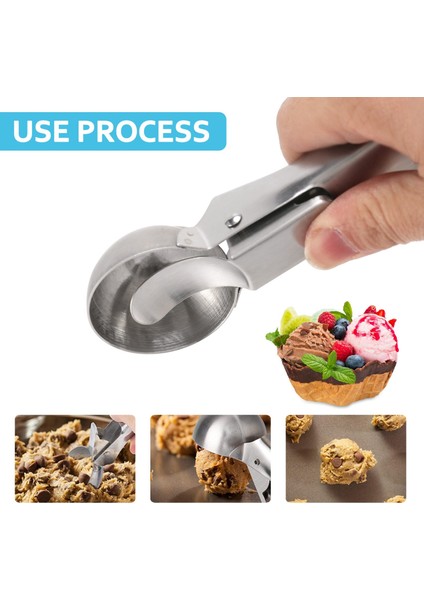 Paslanmaz Çelik Dondurma Kepçesi, Tetiklenmesi Kolay Serbest Bırakma, Rahat Antifriz Saplı Dondurma Kepçesi (Yurt Dışından) modelleri