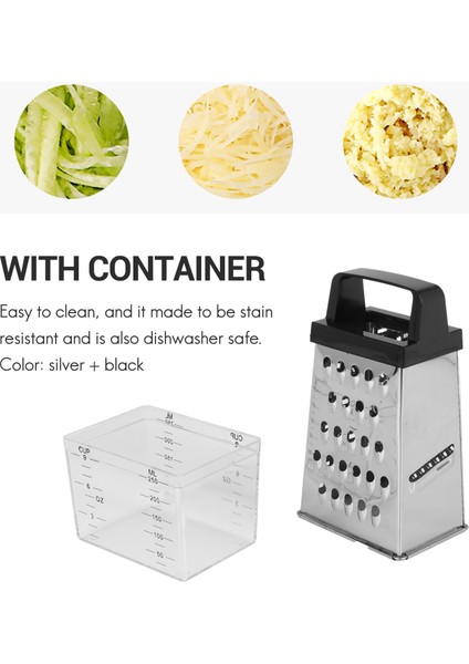4 Taraflı Bıçaklar Peynir Sebzeleri Grater Havuç Salatalık Dilimleyici Kesici Kutusu Konteyner Mutfak Eşyaları Paslanmaz (Yurt Dışından) modelleri
