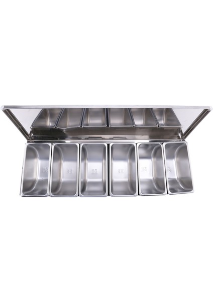 Paslanmaz Çelik Baharat Kutusu Restoran Şefi Kapak Saklama Kutusu Ev Baharat Tankı (Yurt Dışından) fiyatları