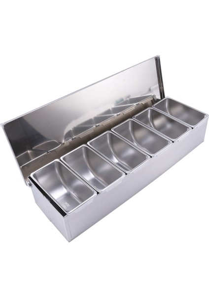 Paslanmaz Çelik Baharat Kutusu Restoran Şefi Kapak Saklama Kutusu Ev Baharat Tankı (Yurt Dışından) modelleri