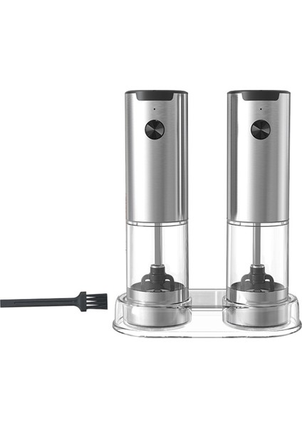 Temel Otomatik Biber ve Deniz Tuz Fabrikası Ile Elektrik Tuz ve Karabiber Öğütücü Seti Ayarlanabilir Kaba (Yurt Dışından)