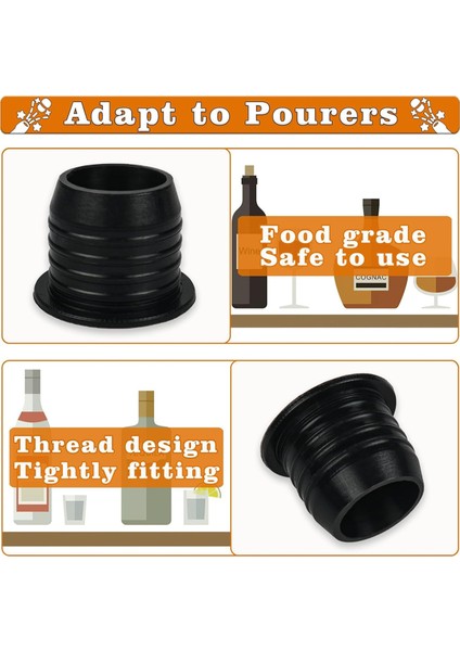 12 Paket Likör Pok Dökme Adaptörleri, Büyük Boyun Likör Şişeleri Için Spoutlar Dökün, 25 mm Boyuna Kadar Alkol Zeytinyağı Için (Yurt Dışından) modelleri
