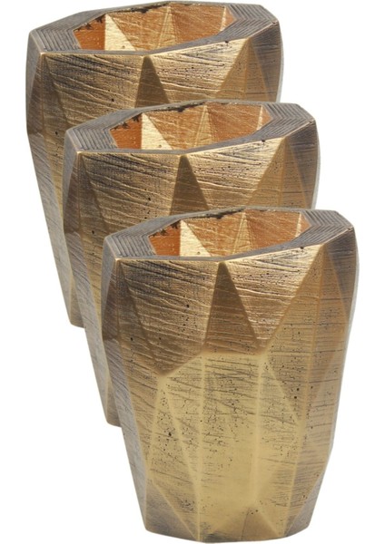 El Yapımı Saksı Seti Premium Kalite 3 Adet Dekoratif Saksı Uzun Poly fırsatları