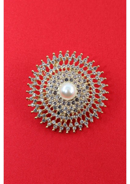 Gold Renk İncili Retro Güneş Broş. Kristal Taşlı Tasarım Güneş Broş. Yaka İğnesi Broş. Güneş Broş. fiyatları