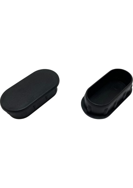 Oval Demir Profil Iç Tapa Geçme Plastik Ayak Geçme Koruma PLASTIĞI(40MM x 20MM)(SİYAH) fırsatları