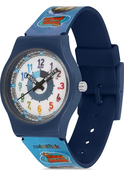 Miniflak Kral Şakir Lisanslı KS7516 Mavi Öğretici Çocuk Saati