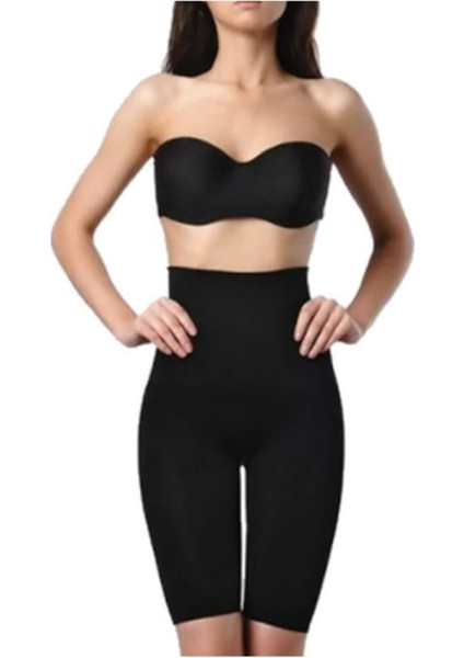 Popo 1beden Küçülten Silikon Belli Yüksek Bel Uzun Korse Paçalı Esnek Dikişsiz Şekillendire indirimleri