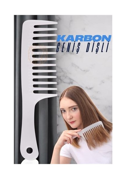 Geniş Dişli Masaj Etkili Saç Açma Tarağı