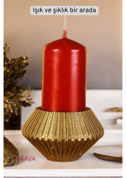 Şamdan Mumluk Dekoratif Mumluk Beyaz Renk Tealight Mumluk Model 37